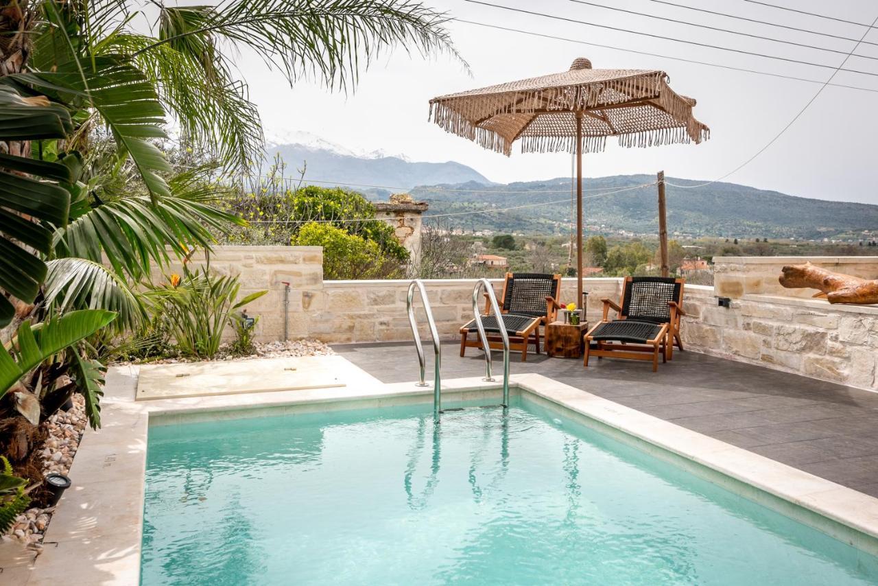 Villa Armenus, Private Pool, Garden, Bbq Chania  Bagian luar foto