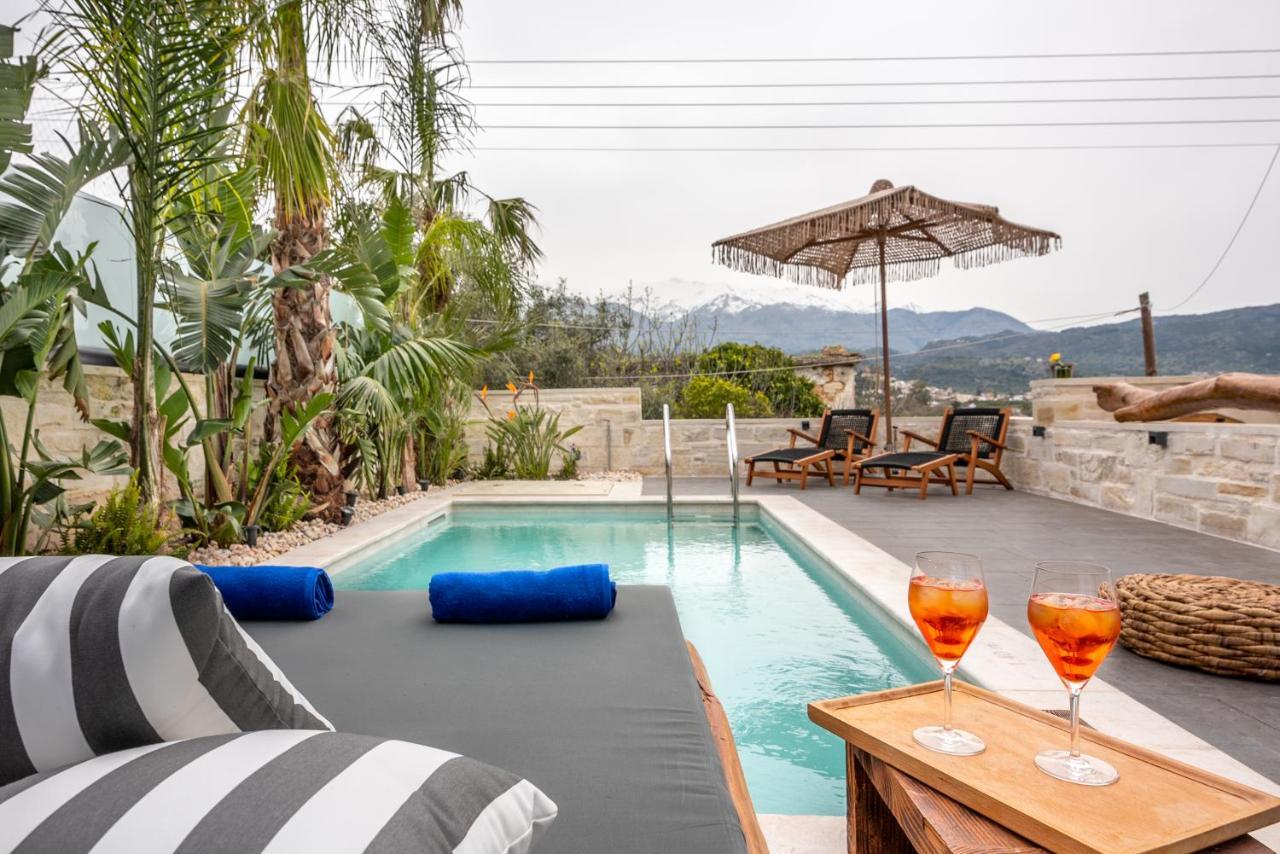 Villa Armenus, Private Pool, Garden, Bbq Chania  Bagian luar foto